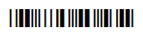 Configuration barcode used to reset reader to factory default settings.