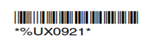 Configuration barcode used to program reader to convert HEX.