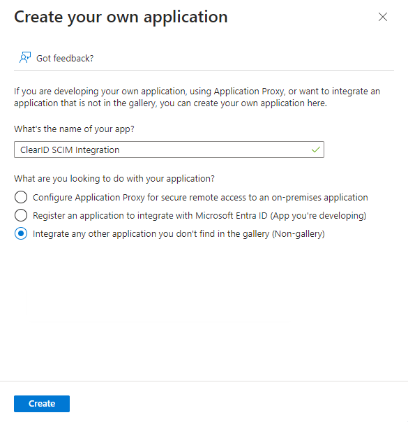 Create your own application dialog in Microsoft Azure.