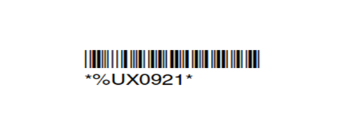 Código de barras de configuración utilizados para programar el lector para convertir el sistema HEX.